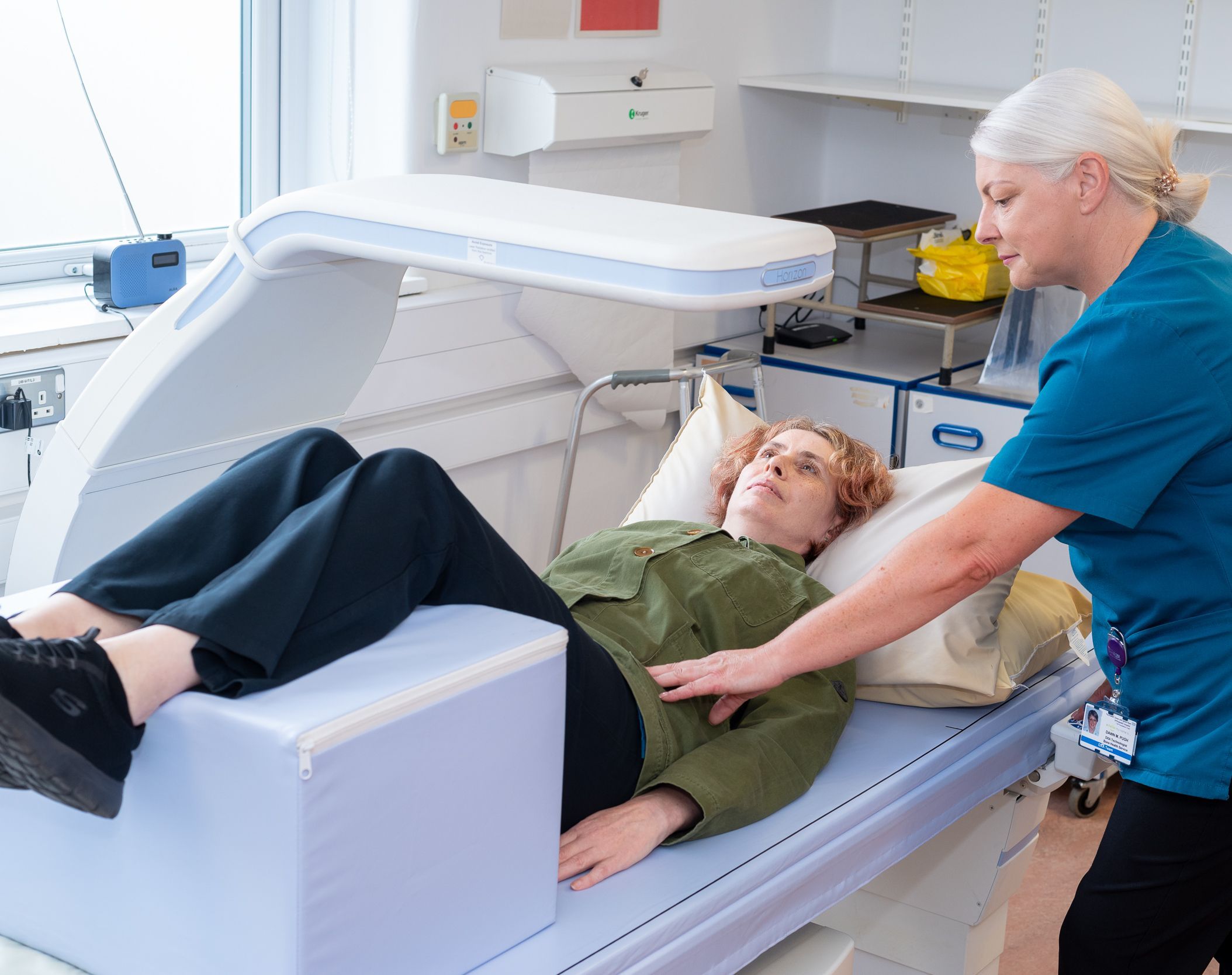 Image of patient receiving a scan